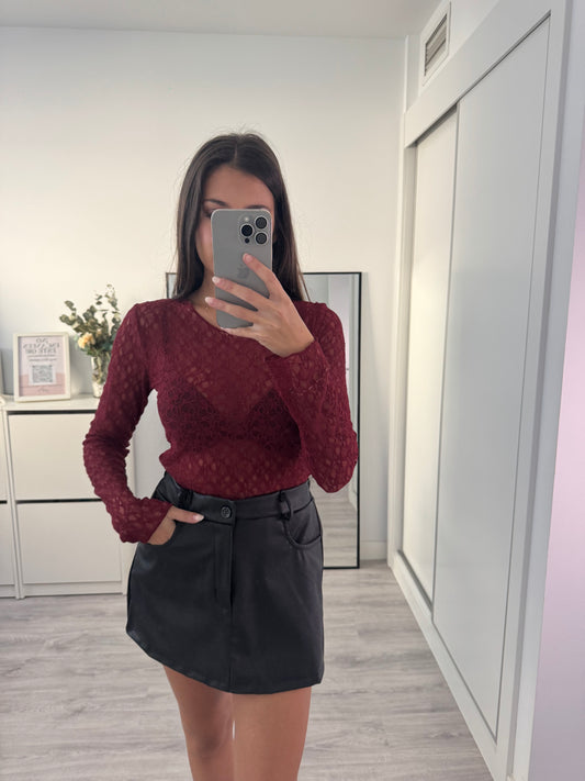 FALDA PANTALÓN POLIPIEL