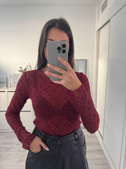 CAMISETA ENCAJE ELSA